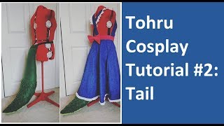 Tohru Miss Kobayashis Dragon Maid Cosplay Tutorial Part 2 Tail [upl. by Adriena]