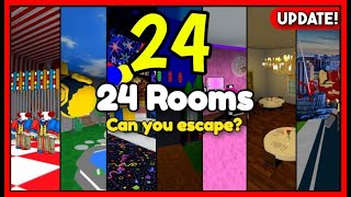 Roblox ESCAPE ROOM  24 ROOMS CODES by WreckItGames UPDATE [upl. by Esmeralda]