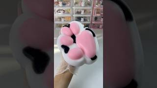 Cow cat paw squishy catpaw asmrsounds asmrvideo satisfying handmade stressfree cat [upl. by Ennayk]