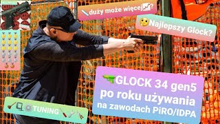 GLOCK 34 🔫po roku zawodów PiROIDPA Najlepszy Glock🤔 Recenzja poradnik wrażenia wiedza tajemna😅 [upl. by Alleuqcaj906]