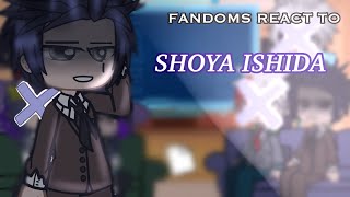 ❌ FANDOMS REACT TO SHOYA ISHIDA  asv  put in 2x speed  atsulucslay [upl. by Koren]