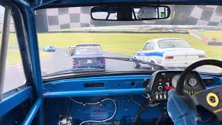 CTCRC Brands Hatch historic touring car on board in Hillman Imp part 1 of 2 [upl. by Einafats]