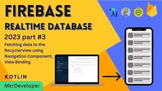 How to fetch data from the Firebase Realtime database Android studio Kotlin [upl. by Oyr965]