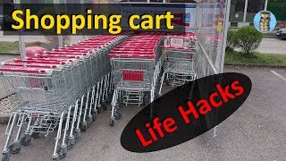 picking 669 Shopping cart life hacks  safe ways to trick coin deposit locks with keys [upl. by Gizela]