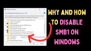 Why and How to Disable SMB1 Protocol on Windows 11 [upl. by Drofniw250]