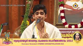 Gopalaka Pahimam by Hrithik Jayakish at Guruvayur Temple [upl. by Rella]