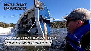 Ep 31 Capsize Test Welsford Navigator quotTrimquot goes over on Narrabeen Lagoon Australia [upl. by Cleon]