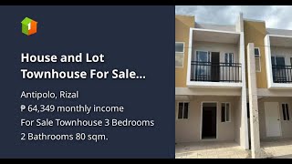 House and Lot Townhouse For Sale Pagibig Financing Marikina Heights [upl. by Diehl239]