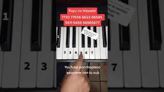 Given  Fuyu no Hanashi piano tutorial Facil [upl. by Esiuol]