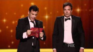 Emmys 2011 Jimmys Fallon y Kimmel [upl. by Uol]