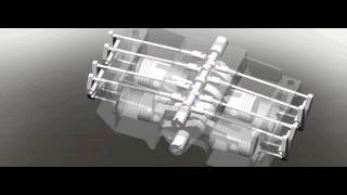 FLAT4 ENGINE ANIMATION  SOLIDWORKS [upl. by Etteluap]