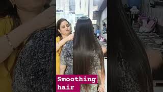 How to smoothening  on Regrowth Hair  straightening sudeshsainiprofessionalartist [upl. by Ailerua]