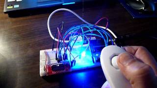 L298N Motor driver controlled by arduino and wii nunchuck [upl. by Nodnol]