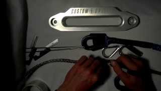 How to do an eye splice in synthetic winch line [upl. by Haiel]