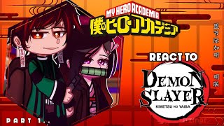 quotMHA react to Demon Slayerquot  Made By ItzMaeツ [upl. by Gilroy]