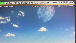 The planetlike object back in sky on FAA weathercam [upl. by Ahsiel]