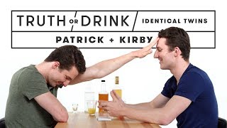 Identical Twins Play Truth or Drink Patrick amp Kirby  Truth or Drink  Cut [upl. by Imar287]