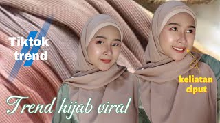 Tutorial hijab keliatan Ciputtrend hijab viral [upl. by Ramyar]