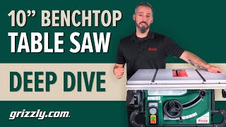 Grizzly 10quot Portable Benchtop Table Saw Deep Dive Setup amp Review G0869 [upl. by Aigil657]