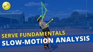 Tennis Serve Fundamentals InDepth SlowMotion Analysis [upl. by Reeba686]