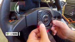 Carbon Fiber Sparco Steering Wheel Accent Kit for the Polaris Slingshot SLR [upl. by Barra]