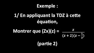 Ex  1 Montrer que Zxz  zz2z 05  b Isoler Zxz [upl. by Elyrad140]