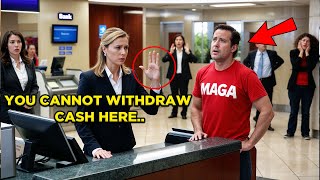 Bank Cashier Refuses Service to Customer Wearing MAGA TShirt Later Discovers him as [upl. by Sellihca]