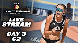 World Championship  U19 Beach Volleyball 2024  Round 3  Court 2 [upl. by Sel528]