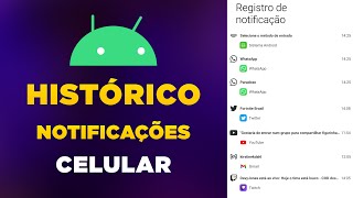 Como ver as notificações antigas do celular  Como ver histórico de notificações do celular Android [upl. by Sally319]