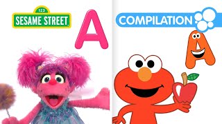 Sesame Street All About the Letter A  Alphabet Compilation [upl. by Reginnej]