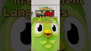 Learn to say no in 6 languages  languagelearning english education duolingo [upl. by Nohpets657]