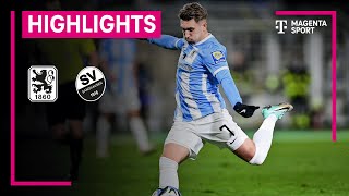 TSV 1860 München  SV Sandhausen  Highlights 3 Liga  MAGENTA SPORT [upl. by Eniamret]