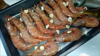 GAMBONES AL HORNO  LANGOSTINO CAMARÓN O GAMBAS AL HORNO [upl. by Kolk]