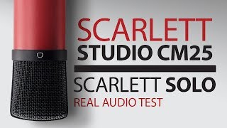 Scarlett Studio CM25 and a Closet Test  Review [upl. by Gnilrits194]