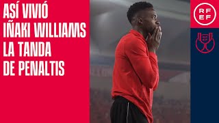 Nervios lágrimas y euforia ¡así vivió Iñaki Williams la tanda de penaltis [upl. by Yelrehs]