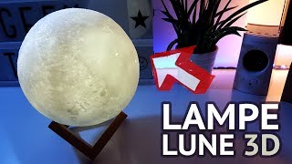 LAMPE LUNE 3D POUR DÉCORER SON INTÉRIEUR  3D Moon Light  🌕💡 [upl. by Ileak317]