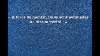 « A force de mentir ils se sont persuadés de dire la vérité  » I Cest demain I Politique I [upl. by Anayra]