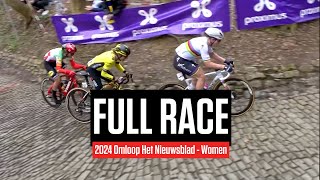 FULL RACE 2024 Omloop Het Nieuwsblad  Women [upl. by Puduns]