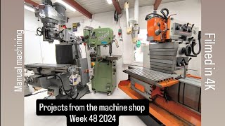 Projects from the machine shop week 48 2024 machining different parts and some pump repairs [upl. by Aerdnod]