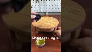 Top Woodworking Oils Linseed vs Tung Oil woodworking wood diy [upl. by Ainimre]