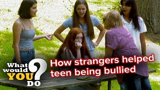 How strangers helped teen being bullied  WWYD [upl. by Ranjiv]