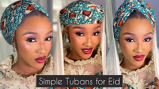 SIMPLE TURBANS TO TRY FOR EID [upl. by Ailedroc]