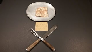 1863 American Civil War Hardtack Oldest Cracker Ever Eaten Military MRE Food Review Tasting Test [upl. by Ahsead]