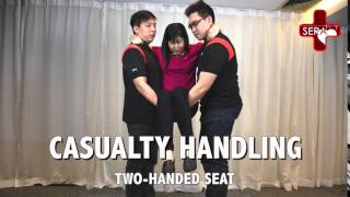 Casualty Handling  2 Handed Seat  Singapore Emergency Responder Academy [upl. by Quiteris616]