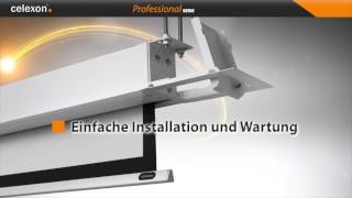 Die celexon Deckeneinbau Leinwand Motor Professional Serie [upl. by Nachison]