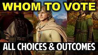 Vote for Ealdorman of Lincolnscire Hunwald Aelfgar or Herefrith  Choices amp Outcomes  AC Valhalla [upl. by Nrol]