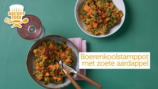 Boerenkoolstamppot met zoete aardappel  Recept Idee  Coop [upl. by Lanos640]