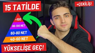 15 TATİLDE YÜKSELİŞE GEÇ 🚀  15 Tatile Özel Program Netine Göre Taktikler  yks yks2024 [upl. by Gnagflow907]