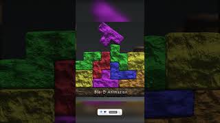 TETRIS CLAY blender puzzle tetris games tetrisgame softbody clay tetrispuzzle satisfying [upl. by Nahsrad]