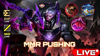 Pushing Rank To Immortal mlbb live [upl. by Narrat]